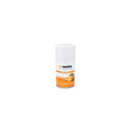Air Works Metered Aerosol Air Fresheners - Spray - 6000 ft3 - 7 fl oz (0.2 quart) - Mango Madness - Wall, 12PK 7917