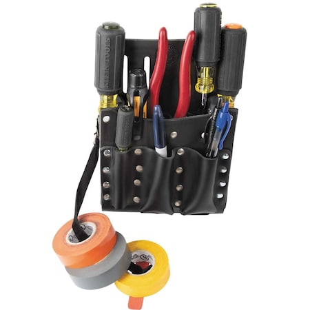Klein Tools Black Leather 10 Pockets, 5190 5190