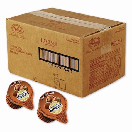 International Delight Flavored Liquid Non-Dairy Coffee Creamer, Hazelnut, 0.44 oz Mini Cups, 192PK WWI101522