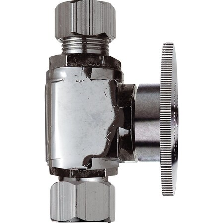 Do It Best 3/8'' C X 3/8'' OD Chrome Plated Brass Stop Valve B2072PCLF