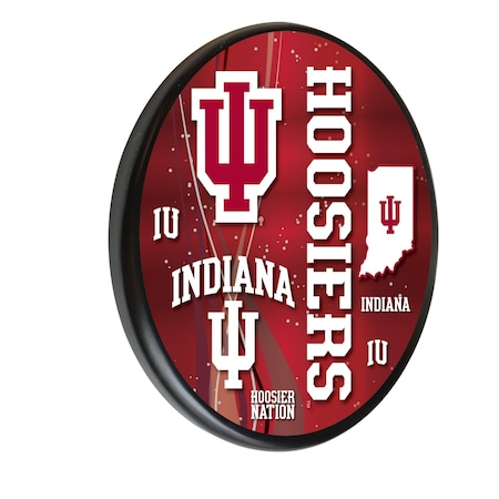 Holland Bar Stool Co Indiana University 13" Solid Wood Sign WSgnPBlkIndnaU