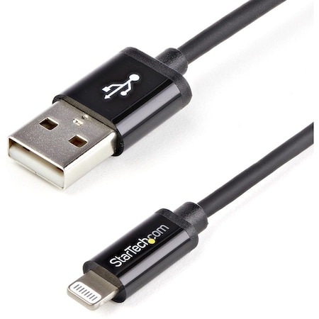 Startech.Com 2M BLACK 8-PIN LIGHTNING TO USB CABLE USBLT2MB
