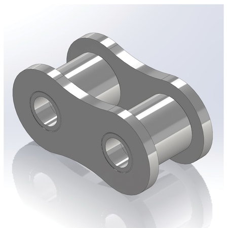Senqcia Inspire Series SBR 120HRL Heavy Series Single Strand Riv Link, 120H chain, 1.5P, 2.25 OAW, .437 Pin S-120HRL
