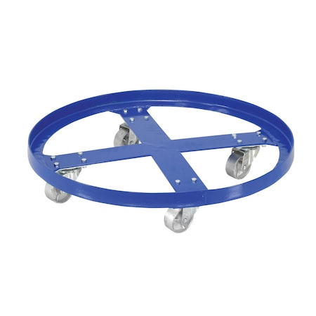 Zoro Select Drum Dolly, 55 gal, 32 in L, Blue DRUM-SP-32-12-C