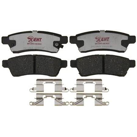 R/M Brakes RM Brakes EHT1100H Ceramic Brake Pad Set With Hardware R53-EHT1100H