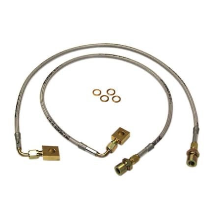 Superjock Stainless Steel Braided Brake Hoses for 2000 F250-350 SU3079380