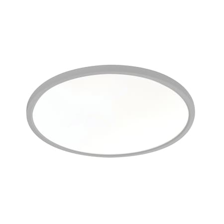 Afx Edge Round, LED Flush Mount - 20in W - 0-10V (120-277V)/ TRIAC/ELV Dimmer Compatible, Satin Nickel EGRF2030LAJUDSN