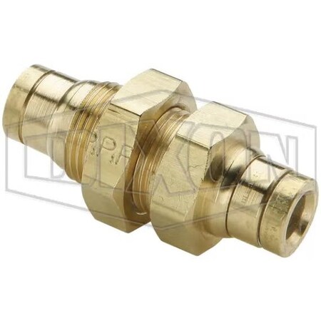 Dixon Legris by Bulkhead Push-In Union, 1/4 in Nominal, Tube, 250 psi Pressure, Composite, Domestic 31165600DOT