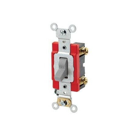 Leviton Toggle Single-Pole 20A Extra HD Gray 1221-2GY