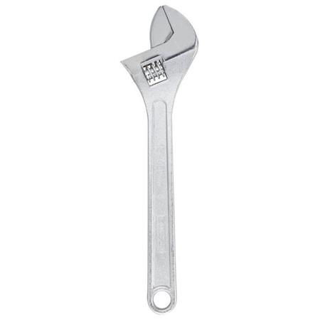 Vulcan Adjustable Wrench, 18 in OAL, 2-3/16 in Jaw, Steel, Chrome JL15018-3L