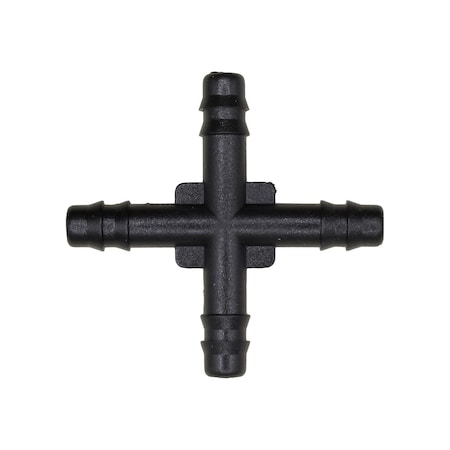 Auveco Nylon Cross Connector 3/16in All Ends, 5PK 12939