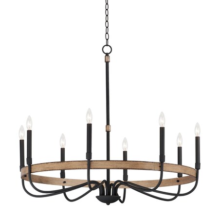 Maxim Franklin 8-Light Chandelier 14448DWBK