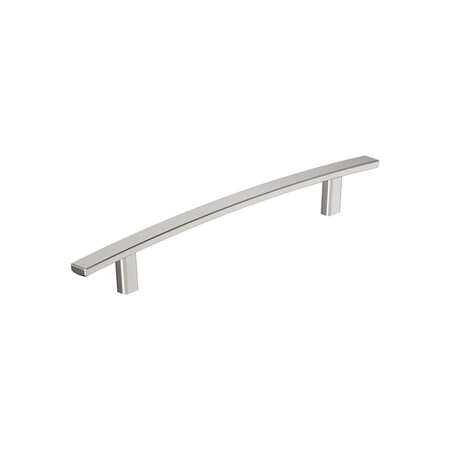 Amerock Cyprus 7-9/16 inch 192mm Center-to-Center Polished Nickel Cabinet Pull BP26208PN