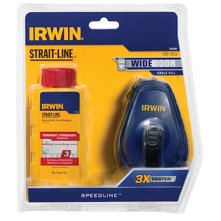 Irwin Irwin Strait-Line Red Chalk and Reel Set 100 ft. IWHT48442RC