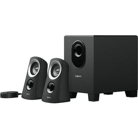 Logitech Z313 21 Speaker System  25 W RMS  Black, Black LOG980000382