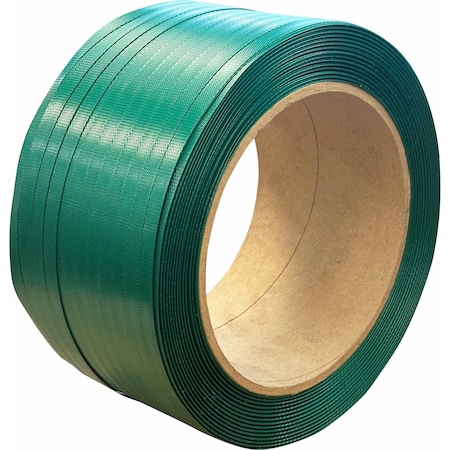 Encore Packaging Polyester Strapping Mini Coil - Green 1/2in x .023in x 1600ft MPET12023-1600