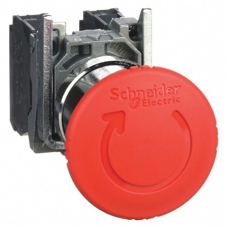 Square D RED NON-ILLUMINATED PUSHBUTTON XB4BS8445