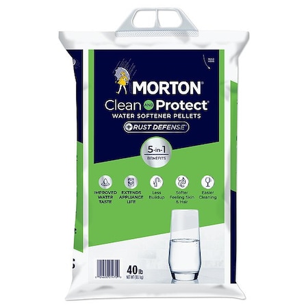 Morton Salt Water Softener Salt, 40 lb Bag, Pellets F124700000G