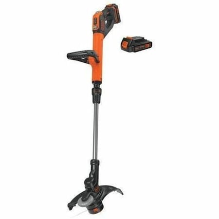 Black & Decker 20V MAX* Lithium EASYFEED(TM) String Trimmer/Edger + 2 Lithium-Ion Batteries LSTE525