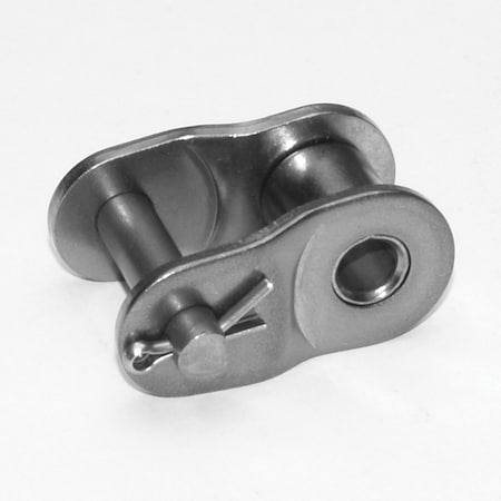 Senqcia 100SSOL Single Strand Cottd Off Link, 100SS chain, 1.25P, 1.69 OAW, 3/8 Pin, 304SS S-100SSOL