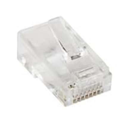Dynamicfunction Cat5e RJ45 Solid Modular Plug Connector, 50PK DY712519