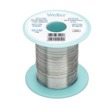Weller Wsw Sac M1 Solder Wire 0, 2 mm, 10G T0051386570
