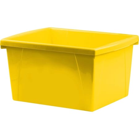 Storex Storage Bin, Polypropylene, Yellow, 3 PK 61453U06C