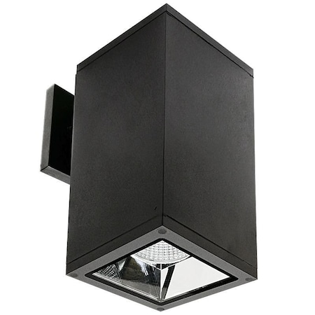 Westgate 5in SQ WALL CYL. DOWN LIGHT 20W 30K/40K/50K DUAL DIM. - BLACK WMCS5-DL-MCT-BK-DD
