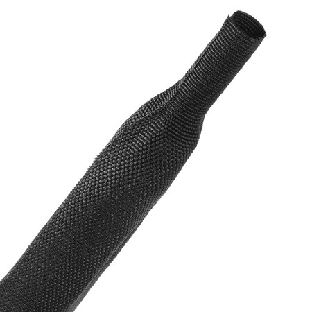 Kable Kontrol 2:1 Fabric Heat Shrink Tubing - 15/32in ID - 25FT - Black FHST21-046-BK-25