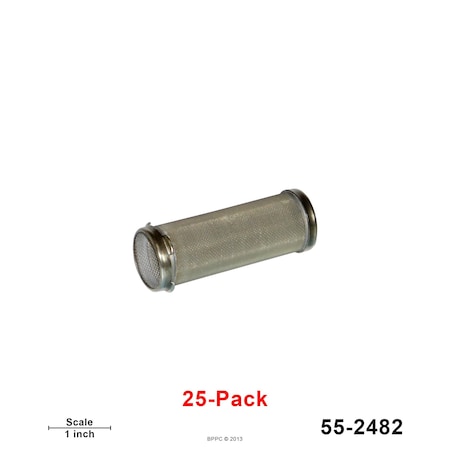 Bedford Precision Parts Outlet Filters 200 Mesh, Short Replaces Graco 238450, 25PK 55-2482