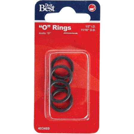 Do It Best 1/2''x11/16''x3/32'' O-Ring, 4 Ct. DIB810-45