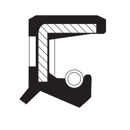 Harwal Seals Rubber Covered Steel Viton Shaft Seal 203506ADLPV