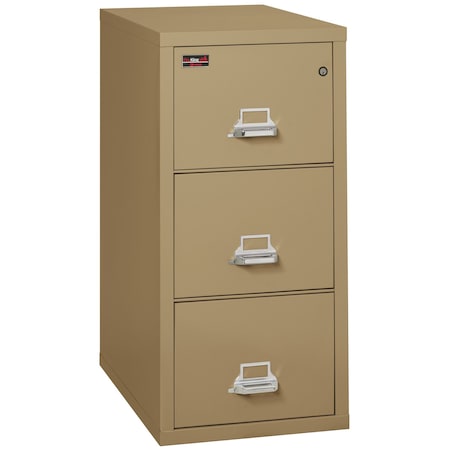 Fireking 3 Drawer, 2 Hr Fire & Impact Rated, Vertical, 32" depth Legal Sand 3-2144-2SA