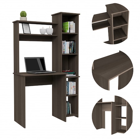 Homeroots 40" Gray Computer Desk 477862