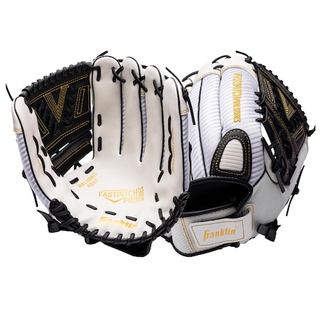 Franklin Sports Franklin ProSeries Black/White PVC Right-handed Softball Glove 12 in. 1 pk 22485