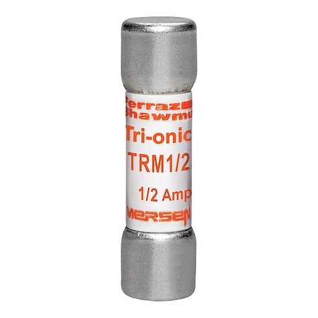 Mersen Fuse, 1 1/2 in L, 250 V AC, 500 mA TRM1/2