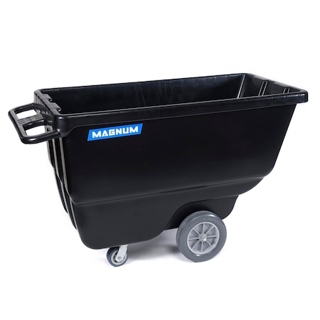 Magnum Tool Tilt Truck, 1/2 Cu. Yd. Capacity Dump Cart with Non-Marking 12 in Wheels (2-Pack) DUC12T-NM-02PK