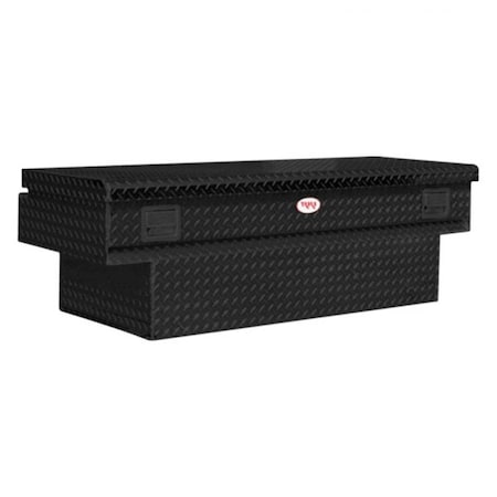 Rki M60SB-1NMAB Single Lid Aluminum Chest Box with Offset for Fullsize, Black RKIM60SB-1NMAB