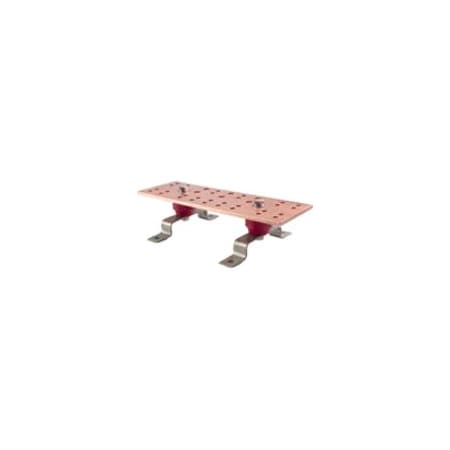 Chatsworth Products Cpi 12" TMGB GROUNDING BUSBAR KIT, WITH HARDWARE, 4"WX1/4"HX12"L 40153-012