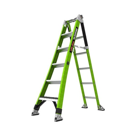 Little Giant Ladders Combination Ladder, 6.3 ft, 375 lb Capac. 13946-001