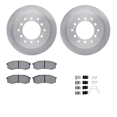 Dynamic Friction Co DFC Brake Rotor- Heavy Duty Brake Pad includes Hardware 6412-76067