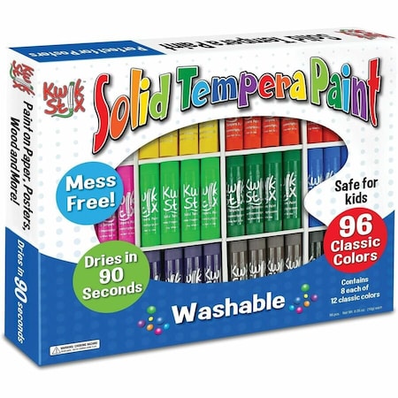 The Pencil Grip Paint Sticks, Tempera, 96/BX, AST TPG696