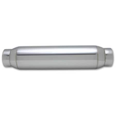 Superjock 17970 5 In. Stainless Steel Exhaust Resonator - Silver SU347157