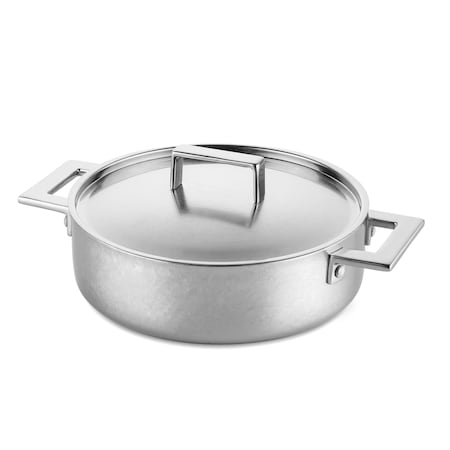 Mepra Attiva Pewter Frying Pan - Dual Handles - 10"Dia 30283124