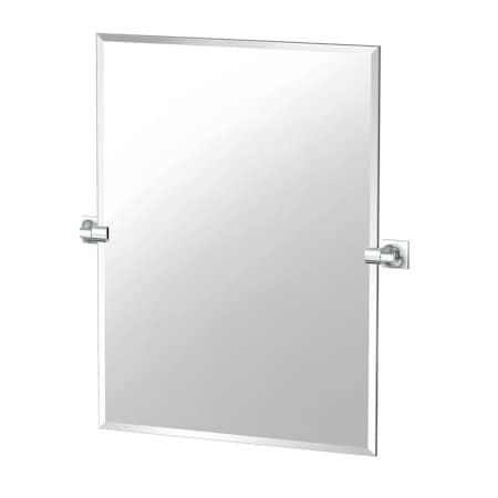 Gatco Waterline 31.5" Frameless Rectangle Mirror, Chrome 5589S