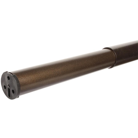 Dendesigns 48-72 in. Adjustable Closet Rod, Bronze DE1343569