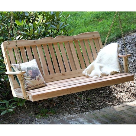 Back2Basics 4 ft. Cedar Countryside Porch Swing BA2196799