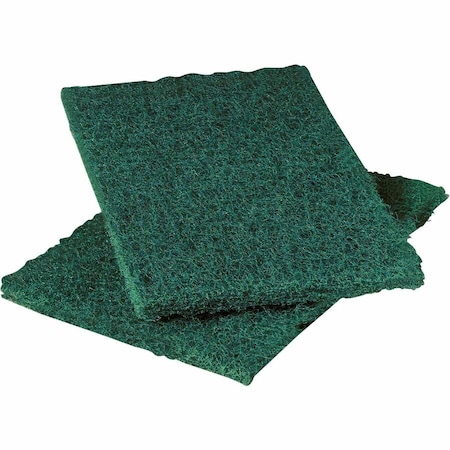 3M 6" x 9" Green Scouring Pad, Green 12pk. 86