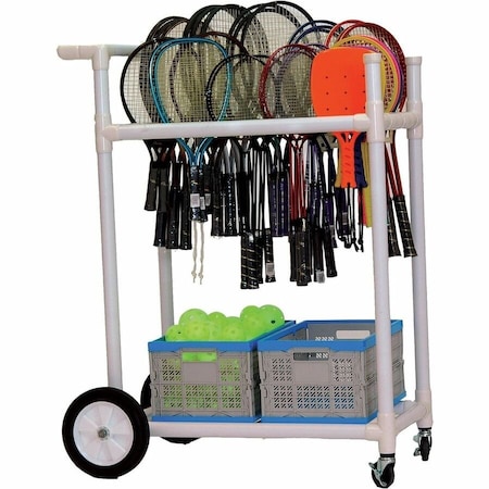 Champion Sports Heavy Duty ABS Racket/Ball, Cart ATRCT