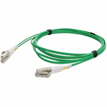 Add-On 2M LC MALE TO LC MALE OM1 STRAIGHT GREEN DUPLEX FIBER OFNR RISER-RATE ADD-LC-LC-2M6MMF-GN